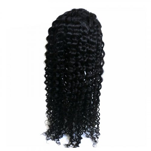 Deep Wave Lace Frontal Wig Wholesale 13x4 Lace Front Wig 100% Human Hair 180% Density PrePlucked Curly Wigs Human Hair Lace Front Virgin Hair