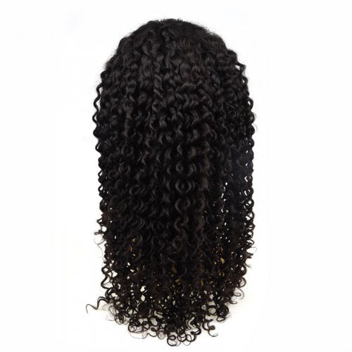 Kinky Curly Lace Frontal Wig Wholesale 13x4 Lace Front Wig 100% Human Hair 180% Density PrePlucked Curly Wigs Human Hair Lace Front Virgin Hair