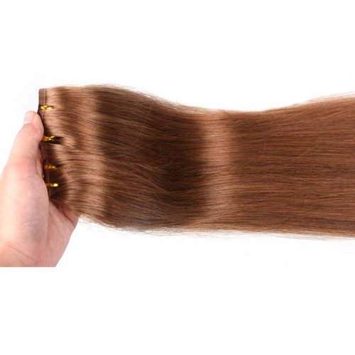 100% Human Hair Remy Tape In Extensions Hot Selling #27 color straight