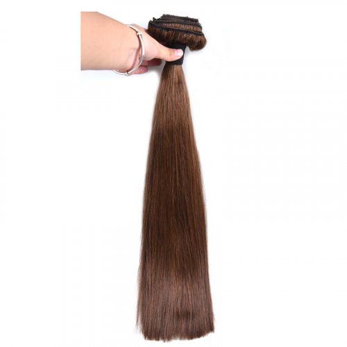 100% Human Hair Remy Clip In Extensions Hot Selling #4 color straight 