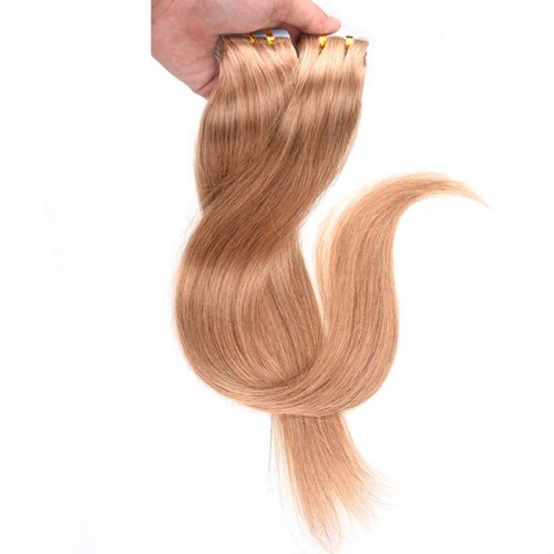 100% Human Hair Remy Tape In Extensions Hot Selling #6 color straight