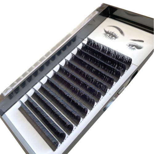 Magic lash 0.07 d 12MM wholesale individual lash extension trays,easy fan,premade fan,flat lash,YY,W,lash extension