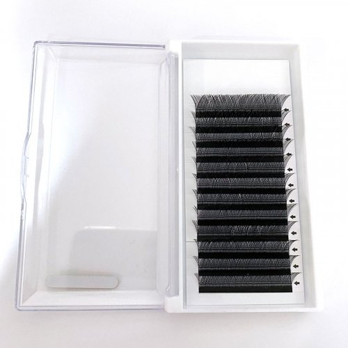 YY lash 0.07D13mm wholesale individual lash extension trays,easy fan,premade fan,flat lash,YY,W,lash extension