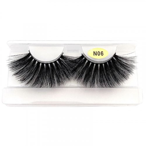 N06 synthetic material eyelash,wholesale 100% mink lashes 3D mink eyelashes 5D mink lashes, long fluffy lashes,custom lashes packaging